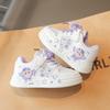 Girls Cartoon Canvas Shoes Spring Summer Thin Soft Sole Princess Cute Casual Sneakers For Kids