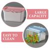 DOITOOL 3-Piece Large Capacity Plastic Laundry Bead Storage Box with Lid, 7.2" x 4.1" x 3.9" for Laundry Powder Storage and Detergent Storage