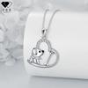 Kamanqi Jewelry New Heart-shaped Pendant Dog Necklace - Trendy Minimalist Jewelry for Women