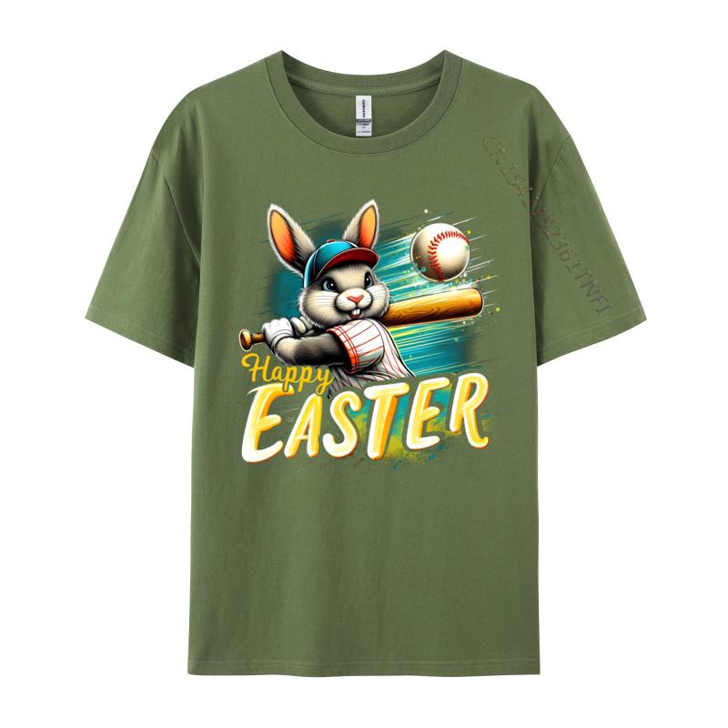 Unisex Tshirts Funny Bunny Baseball Unisex Special Leisure Tops Tees Cotton Fabric T Shirt Printed On Normal T Shirt