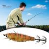 7.5CM/6G Bionic Shrimp Lure with Squid Hook Glow-in-the-dark Realistic Artificial Bait Saltwater Freshwater Bass Walleye Trout Fishing Accessories
