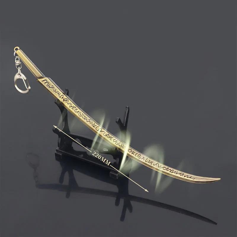 Medieval Sword 22cm/8.66in Training Katana Toy Sports Game Peripherals Cosplay Weapon Model Boys Collectible Desk Ornaments