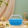 Tragbarer Lebensmittelbehälter Thermos Küchengeschirr Edelstahl Lunchbox 0,9L Nährstoffreiche Mahlzeiten für Arbeit Schule Picknick Camping