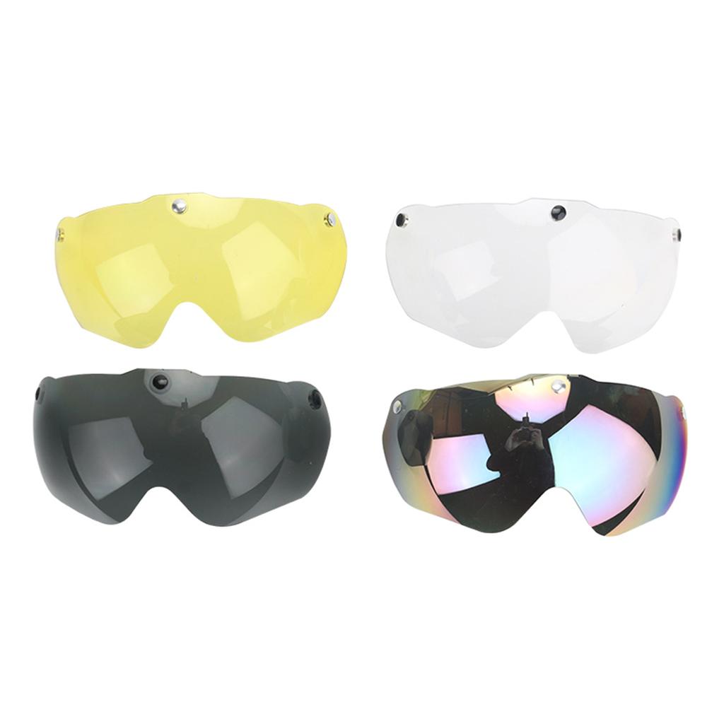 Detachable Magnetic Bike Helmet Goggles Removable Sun Visors Shield Cycling Helmet Lens Sunglasses Bike Helmet Accessory