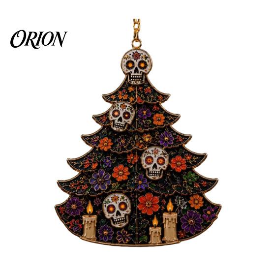 Decorative Charms for Windows Halloween Tree Acrylic Hanging Ornament, Pumpkin Ghost Skull Seasonal Indoor Outdoor Ornament Decor, Spooky Pendant