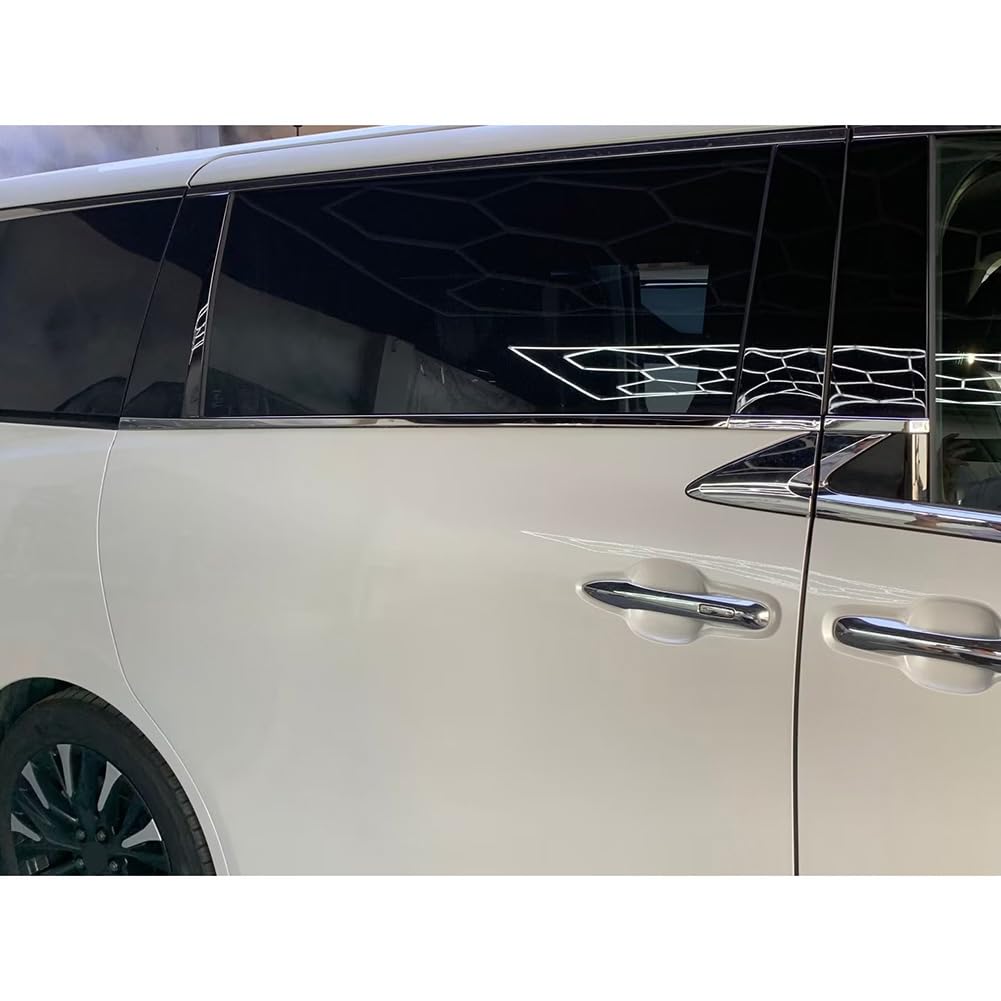 RUIQ Toyota New Alphard Vellfire 40 Series Exclusive Exterior Side Door Window Trim Garnish Exclusively Designed for Toyota Alphard Vellfire Silver