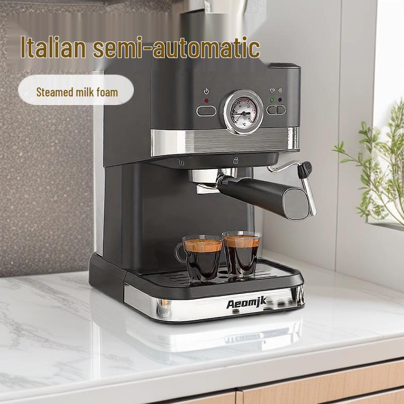 Dokunmatik Panel ve Süt Köpürtücü ile Çok Voltajlı Kahve Makinesi - 110v/220v ABD/AB/BK Standardı, Büyük Kapasiteli, Otomatik Buhar