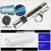 365nm Purple Light Mini Stainless Steel Flashlight Keychain for Antiques, Collectibles & Jade Identification