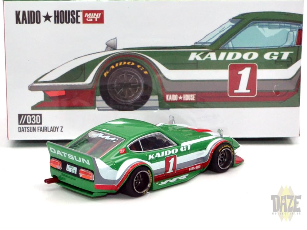 MINI GT Scale KAIDO HOUSE DATSUN KAIDO FAIRLADY Z KAIDO GT V1 164 - - (GREEN/WHITE)