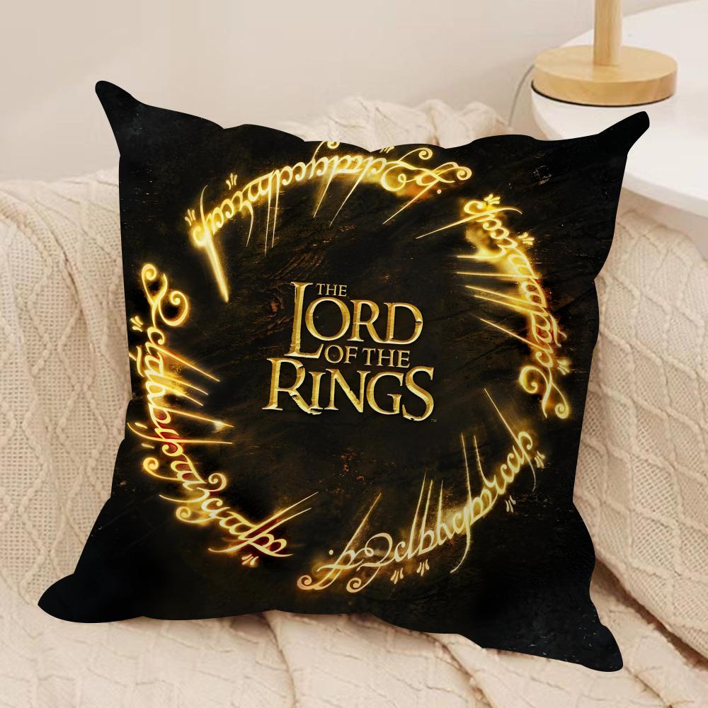 The L-Lord Of The R-Rings Movie Cushion Cover Pillowcase Ultra Soft Skin Friendly Fabric Cloud Like Comfort & Concealed Zipper