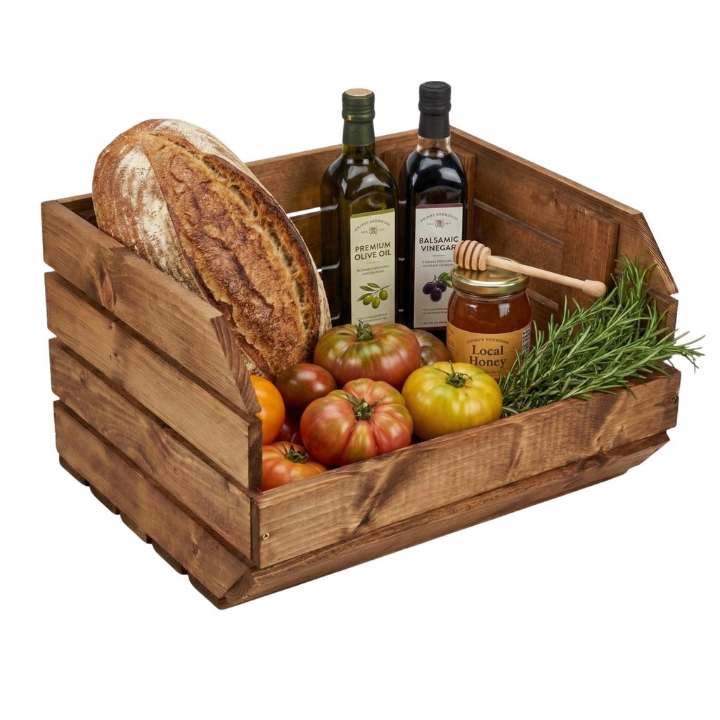 Modular Wooden Box for Shelf 37x30x22 cm Brown Container | GoodFreshDecor