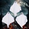Suspended Ghost Decor Indoor Halloween Hanging Outdoor Decoration, Cute Flying White for Courtyard Front Yard, Porch, Patio, Lawn, Garden, Tree, Party