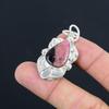 925 Silver Pear Rhodonite Stone Heart Chakra Wedding Handmade Mother New Pendant