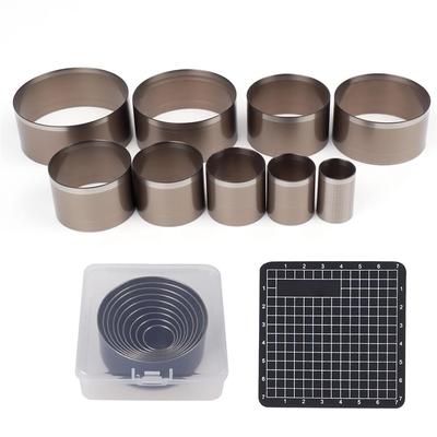 M-Modern-Set de Matrițe Rotunde de Tăiat 9 BUC Instrumente Rotunde de Tăiat Piele, Instrument de Perforat Găuri În 15 20 25 30 35 40 45 50 55Mm, Carbon Înalt S