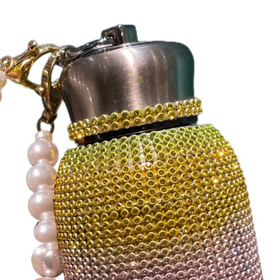 300ml izolovaná sklenice s drahokamy osazená Nepropustná 304 nerezová ocel tepelně odolná izolovaná baňka Office