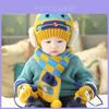 Conjunto de Cachecol e Gorro de Tricô Aconchegante para Bebê Adorável Design de Carro para Meninos e Meninas