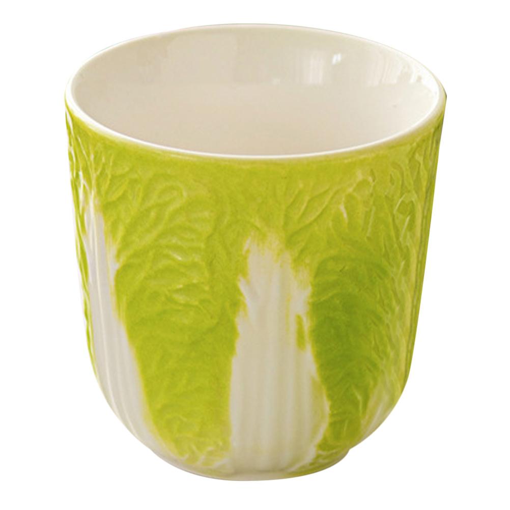 Cabbage Design Ceramic Tea Cup 130ml Chinese Style Porcelain Kung Fu Teaware Outdoor Portable Tea Cup Porcelain Teacup
