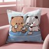 Cute B-BUBU DUDUS Cushion Cover Multi-Scene Pillow Cover for Home & Car - Reversible, Soft & Durable for Daily Use