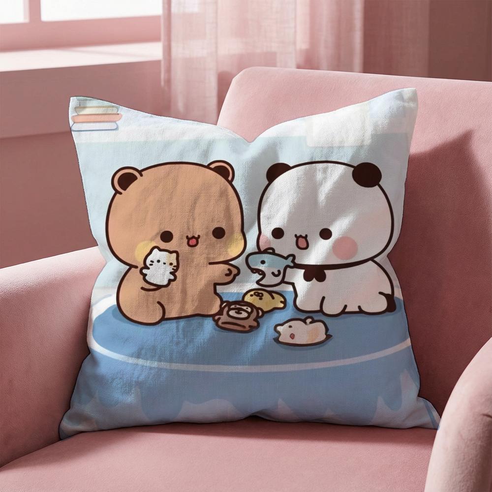 Cute B-BUBU DUDUS Cushion Cover Multi-Scene Pillow Cover for Home & Car - Reversible, Soft & Durable for Daily Use