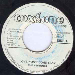 

7inch Record HEPTONES - Love Won t Come Easy NONE Coxsone Records Jamaica Reggae, Ska & Dub Used