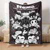 Custom Name Bendy and the Ink Machine Theme Printed Blanket - Perfect for Couch, Bed, Travel & Outdoor Use | Machine Washable, Cozy & Durable.