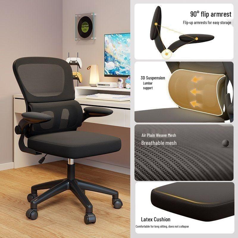 Ergonomic Office Chair for Comfort During Long Sitting - Ideal for Home, Gaming, or Study
