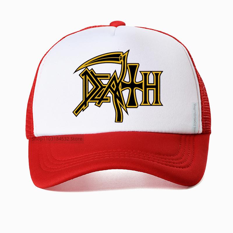 Death Metal Band Mesh Baseball Cap Fashion Rock Enthusiast Fan Hat Summer Unisex Breathable trucker hat