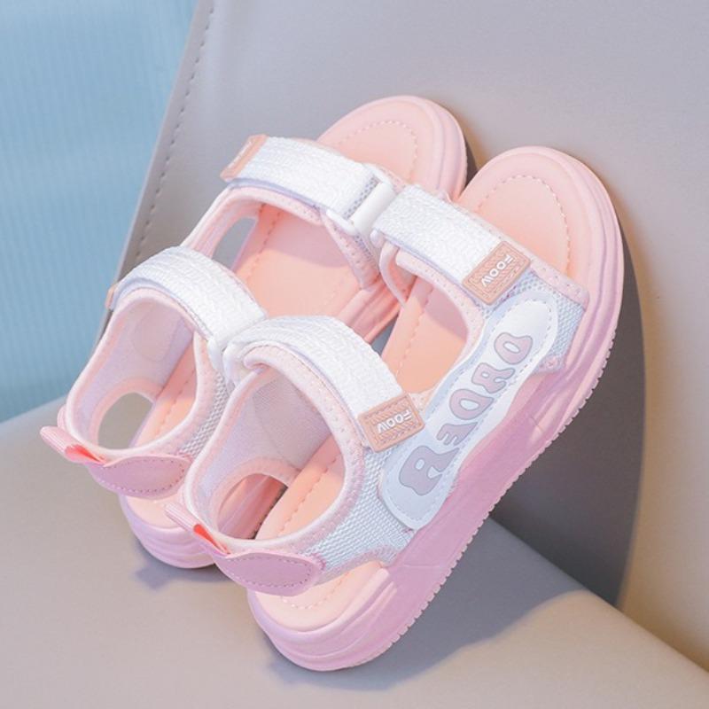 Summer Open Toe Soft Sole Girls Sports Princess Sandals Casual Student Kids Beach Shoes
