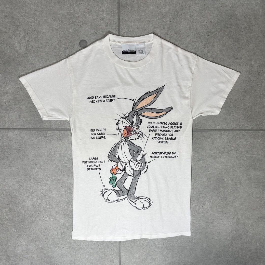 

[Б/У] Футболка Bugs Bunny Warner Brothers Сделано в США 90-е Принт Аниме
