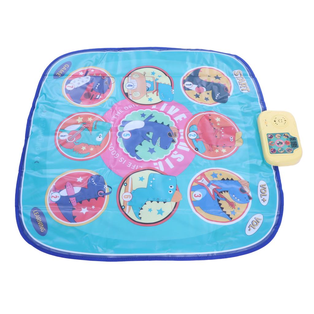 Dance Mat Foldable Music Challenge Levels Dinosaur Electronic Dance Pad for Children Toddler