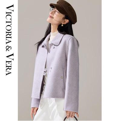Women's Wool Blend Short Coat