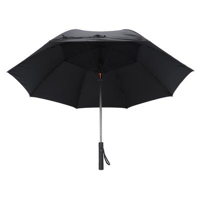 Kühlventilator Schirm UV-Schutz Sonnenschutz 2600mAh USB wiederaufladbar Sonne Regen Schirm für Outdoor