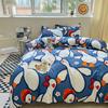 Simple Bedding Washed Cotton Four-piece Set Pastoral Bed Sheet Quilt Cover Bedding Three-piece Set