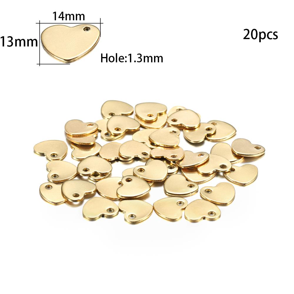 10-50 Stuks Gouden Roestvrij Staal Gepersonaliseerde Hondenhanger Hartvormig Ovaal Leeg Bedel Hanger Bedels Voor Doe-het-zelf Sieraden Maken Benodigdheden