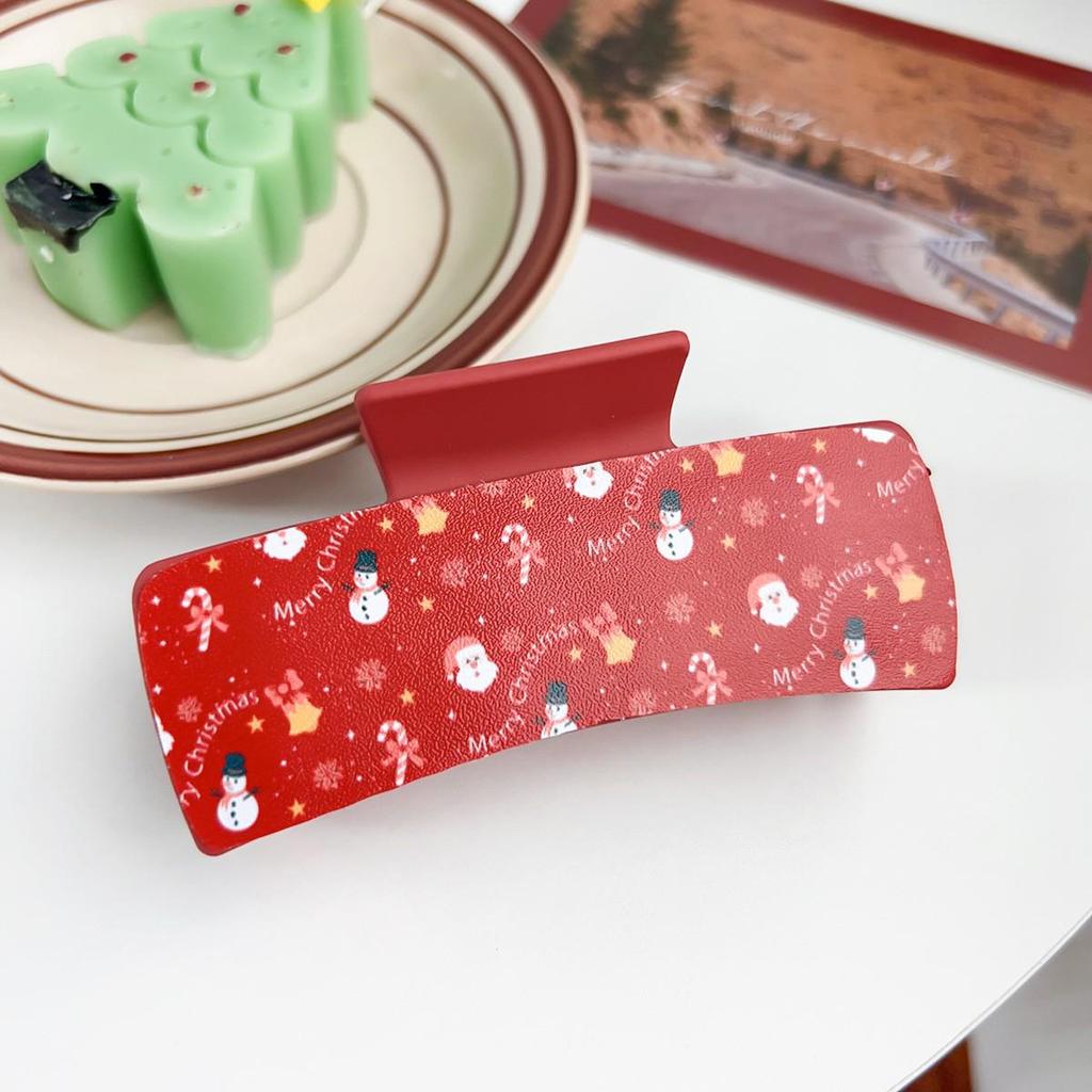 Santa Claus Christmas Festival Shark Claw Clip Hair Accessory