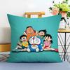 DDoraemon Cushion Cover Washable Linen Pillowcase Soft  for Sofa Bed Cozy Home Room Decor
