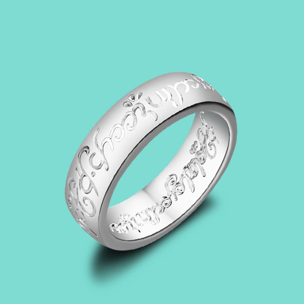 

100% 925 пробы чистое серебро кольцо женская мода серебро богемия буква дизайн шарм женские украшения для тела подарки на день святого валентина 8