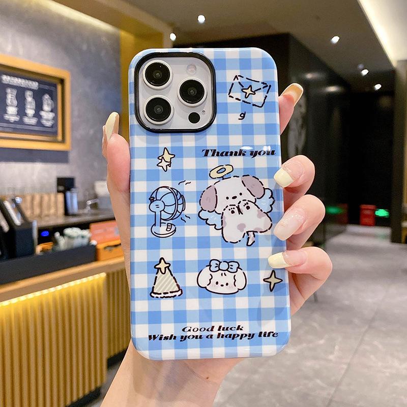 Cute Pet Party Film 2-in-1 for Apple 16 Phone Case IPhone 15 Pro Cartoon 14 Plus Female 13