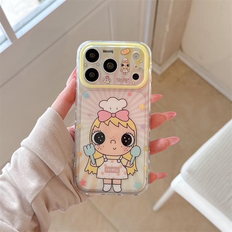 Colorful Star Cartoon Chef Xiao Yu Phone Case for iPhone 17/16 Pro Max/15 Pro