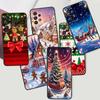 Świąteczne Pudełko Prezentowe Etui na Telefon Dla Samsung A73 A72 A71 A55 A54 A53 A52 A51 A13 A22 A16 A15 A12 A14 A26 A07 5G Czarne