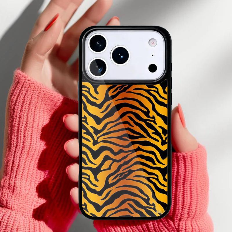 Tiger Zebra Leopard Phone Case for iPhone 17 Air 16e 15 14 13 Pro Max Back Cover for 12 11 Pro Coque