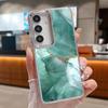 Watercolor Marble Case For Samsung S26 S25 Ultra S24 Plus S23 S22 S21 FE A54 A55 A16 A36 A56 A17 A37 A57 5G Plating Lens Clear Soft Cover