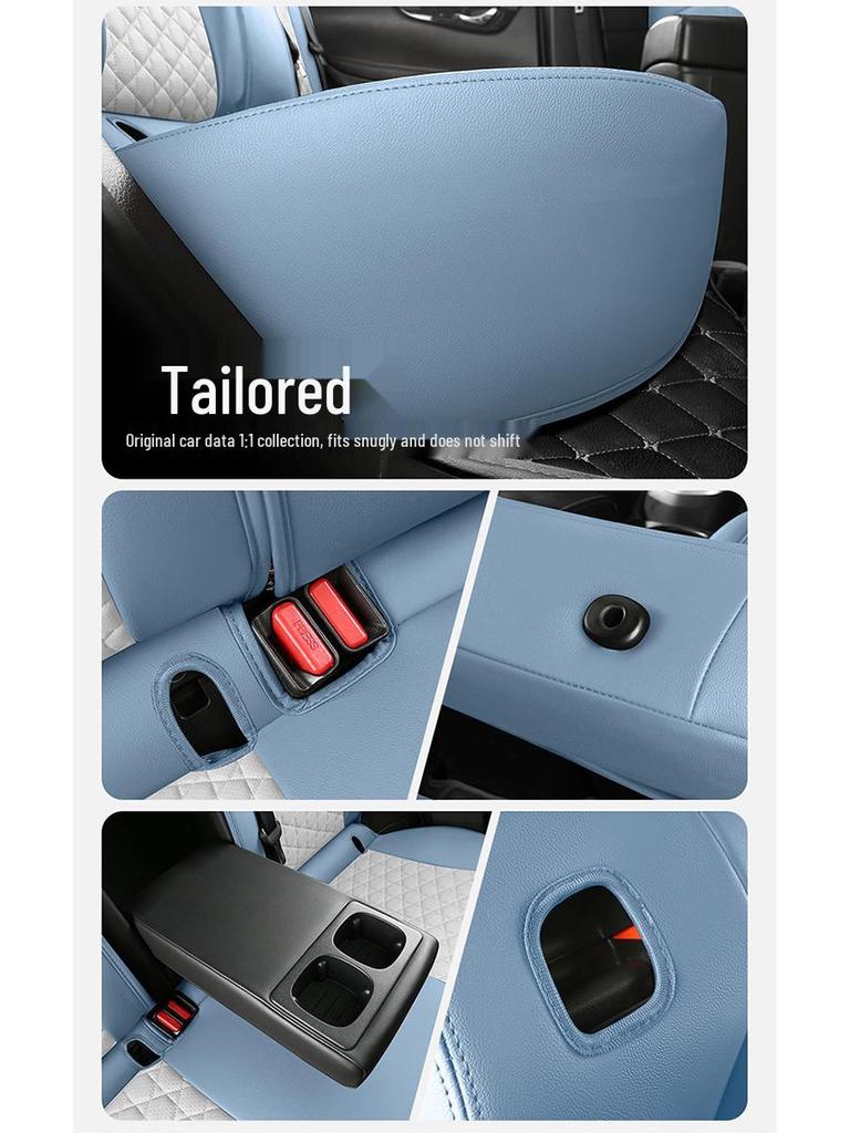 Five-Seat Qashqai Full Leather SUV Cushion: All-Season, Full Surround Seat Cover.