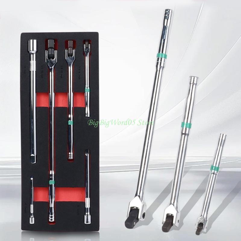 

24TE 6Pcs F Steering Handle Socket Wrench Set 1/4 3/8 1/2inch Torques Wrench Long China Mainland