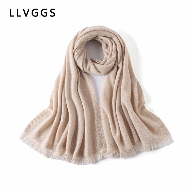 Spring and autumn cashmere knitted large shawl with outer vest knotted shoulder strap women's multi-functional cashmere scarf