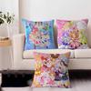 Aikatsu! Cushion Cover Car Throw Pillow Case For Sofa Car Christmas Gift 40x40cm 45x45cm