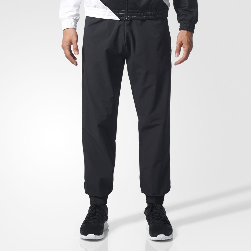 Adidas Originals Pdx Track Pant Lifestyle Series Comfortable Breathable Training Long Pants Knitted Sports Pants Men Bottoms Black BS2826