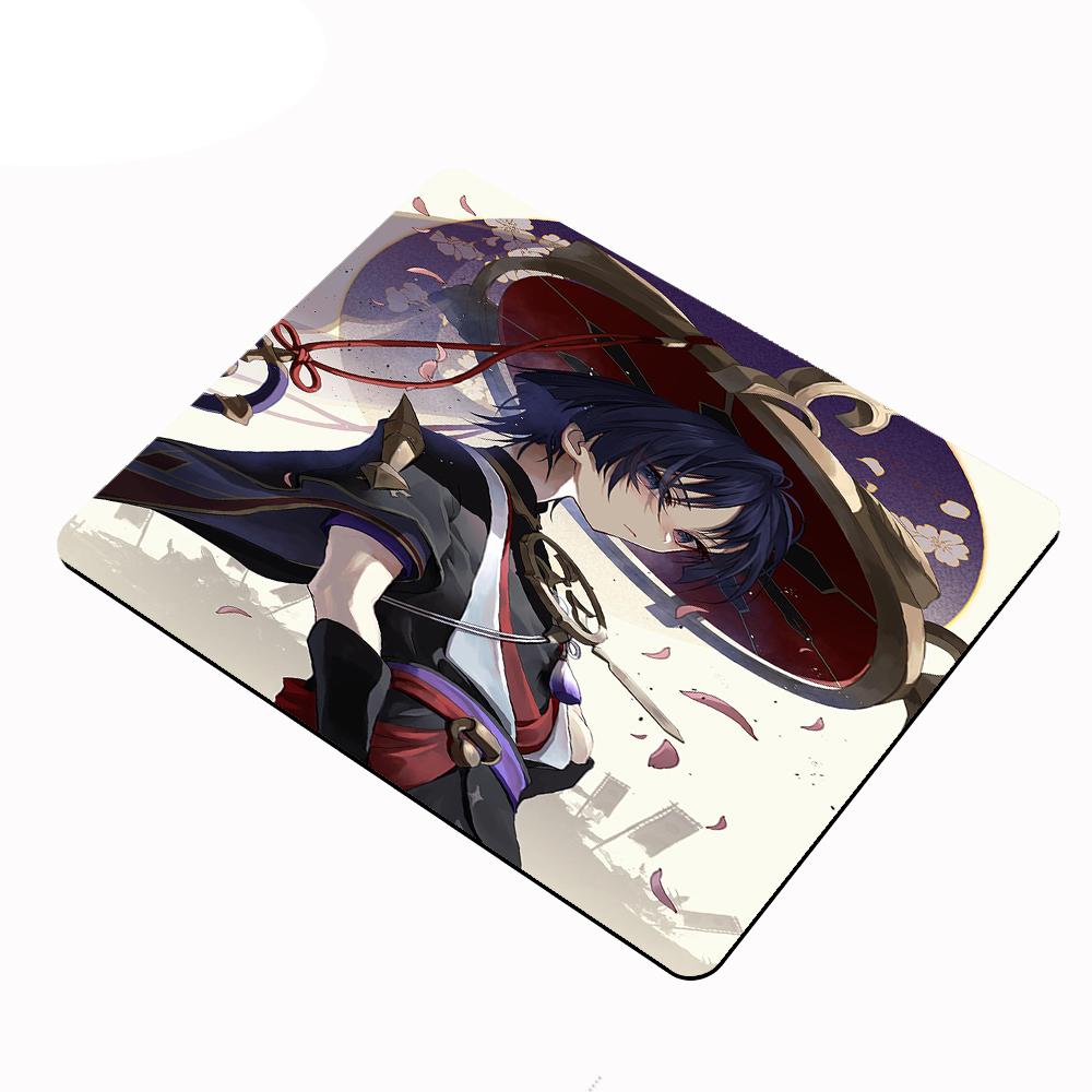 Günstigstes kleines Mauspadd Genshin Impact Mauspadd Scaramouche Schreibtischunterlagen Kawaii Gaming Zubehör Gamer Pad für Computermaus