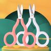 Stainless Steel Mini Pocket Scissors Paper Work Paper Cutter INS Safe Mini Scissor  Office School