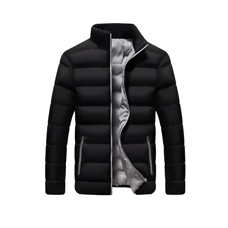 Winter Thickened Sports Padded Jacket Men's Stand-up Neck Cardigan Outdoor Padded Jacket Casual Jacket